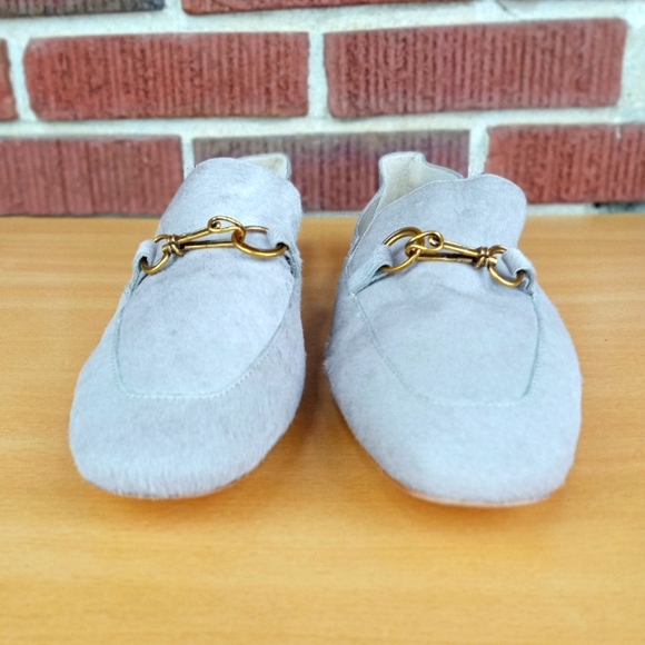 NWT DONNA KARAN New York 'Debz' Drum-Dyed Brazilian Cow Fur Convertible Loafers - Picture 9 of 14